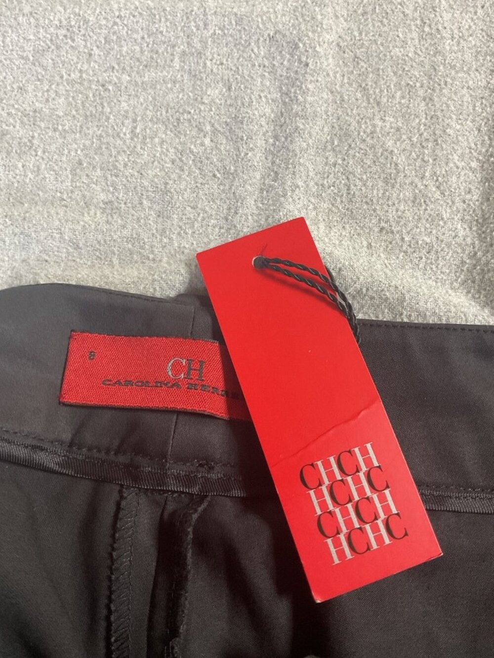 Carolina Herrera NWT $250 Black Pants Women’s 8 Luxury Casual - Picture 6 of 11
